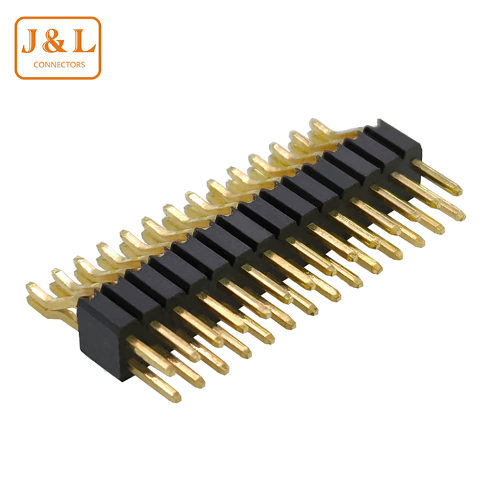 1.27mm Pitch 2*14P Dual Row Gold-Plated SMT Pin Header