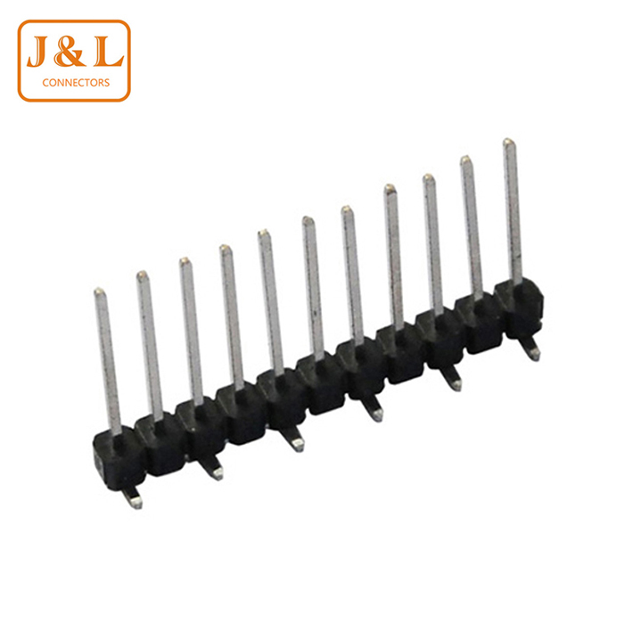 2.0mm Pitch 1*11P Single Row Dislocated 90° SMT Tin-Plated Pin Header