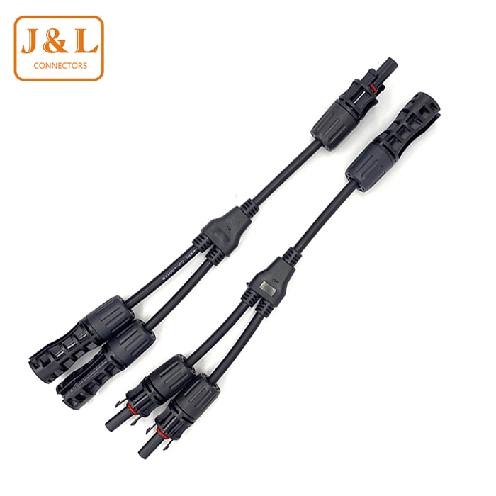 Y Branch 2 in 1 Male and Female Waterproof IP67 Solar Photovoltaic PV connector