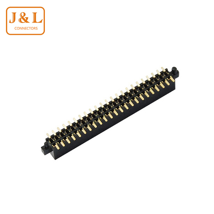 1.27mm Pitch 2*23P Dual Row Right Angle 90° SMT Gold-Plated Female Socket