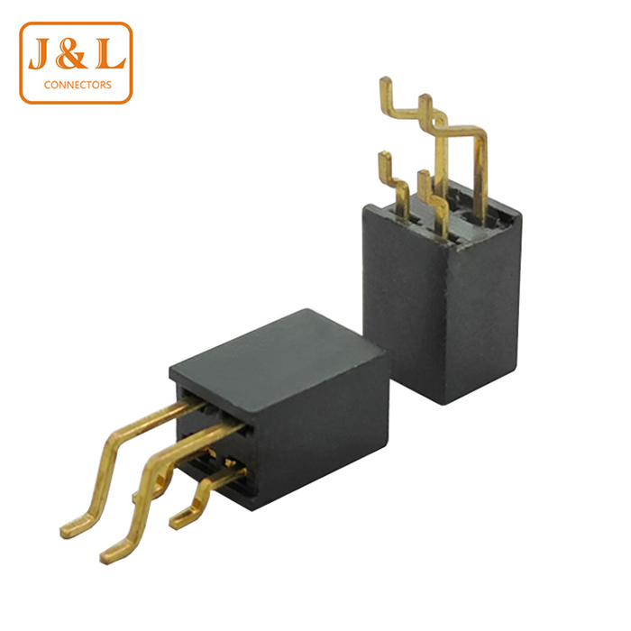 1.27mm Pitch 2*2P Dual Row SMT Gold-Plated Female Socket