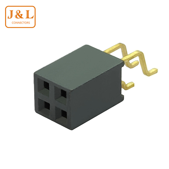 2.0mm Pitch 2*2P Dual Row SMT Gold-Plated Female Socket