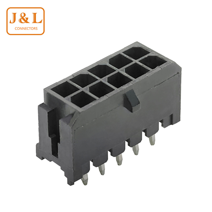 MX 3.0mm Pitch 2*5P Dual Row Buckle DIP Wire to Board Connector