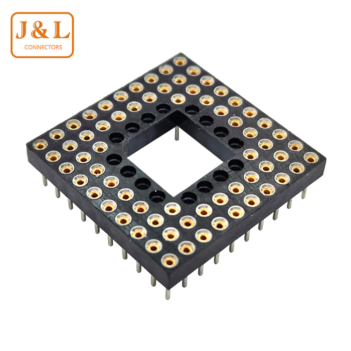 2.54mm Pitch 68P CPU Protection PGA Female Socket Connector