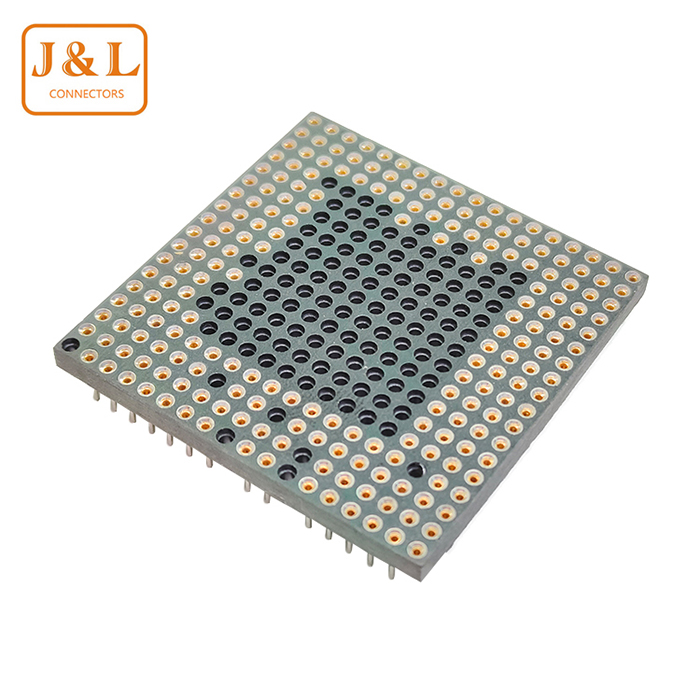 2.54mm Pitch 208P CPU Protection PGA Female Socket Connector