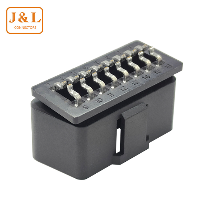 OBD-II 16Pin Tin-Plated Automobile Diagnostic Male Connector