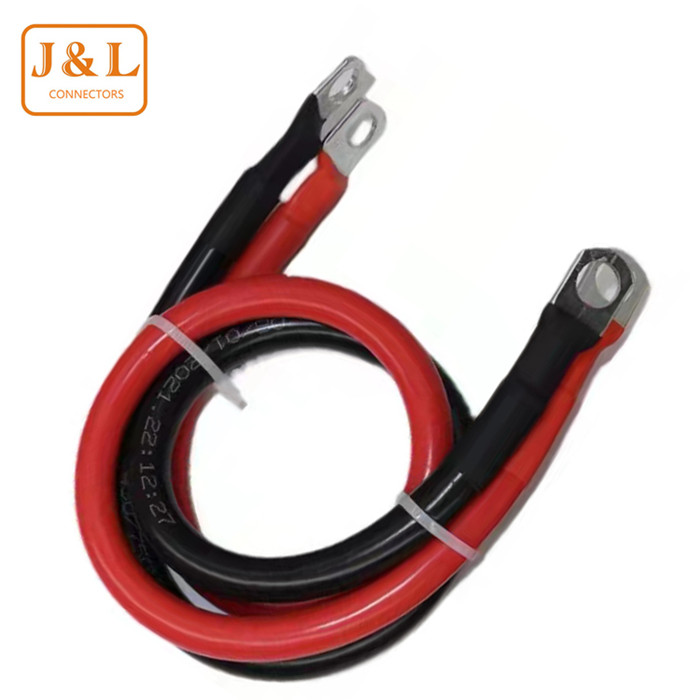 30cm Energy Storage Cable 2000V PVC Insulated Battery Cable with Lug Terminal Connector