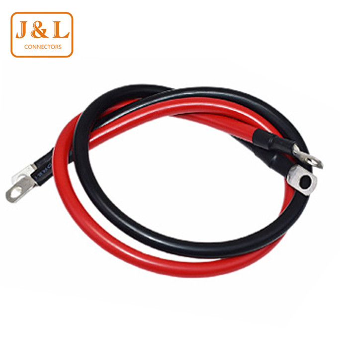 50cm/70cm Energy Storage Cable 2000V PVC Insulated Battery Cable with Lug Terminal Connector