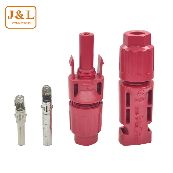 1000V/1500V Red Color Male and Female Solar Photovoltaic Connector