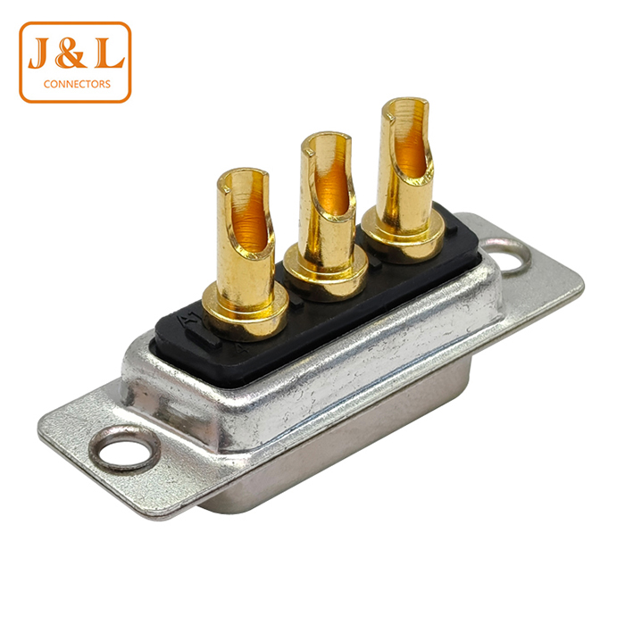 D-SUB 3W3 High Current DIP 180° Male and Female Gold Plated VGA Connector