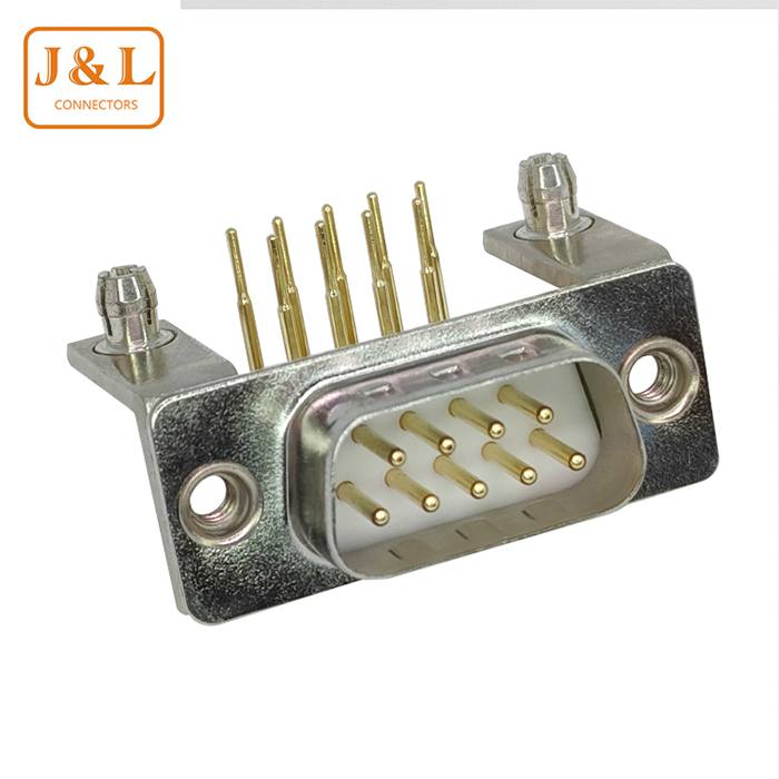 D-SUB DR9 Male Right Angle 90° Gold Plated VGA Connector