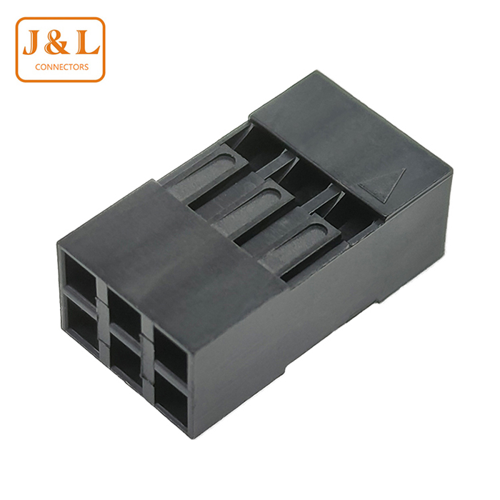 2.54mm Pitch Single Dual Row 2*3P Crimp Type Housing Connector