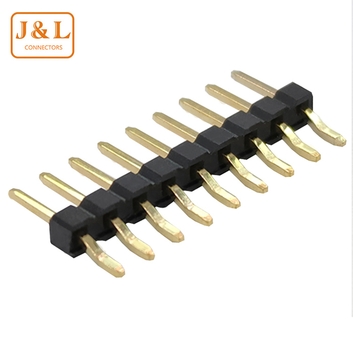 2.0mm Pitch 1*9P Single Row Gold-Plated SMT Pin Header