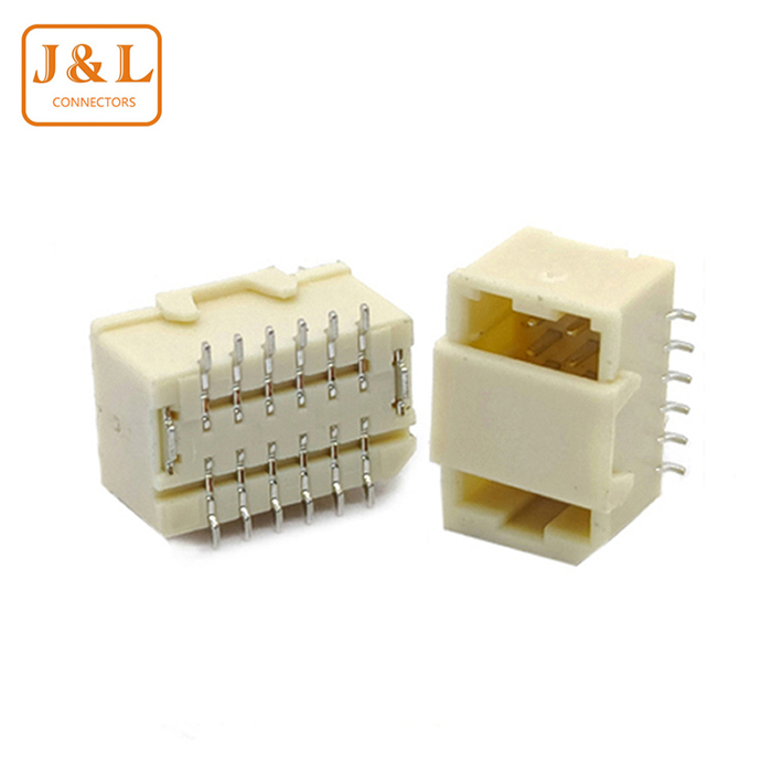 SHD 1.0mm Pitch 2*6P Single Dual Row with Cap SMT Wire to Board Connector