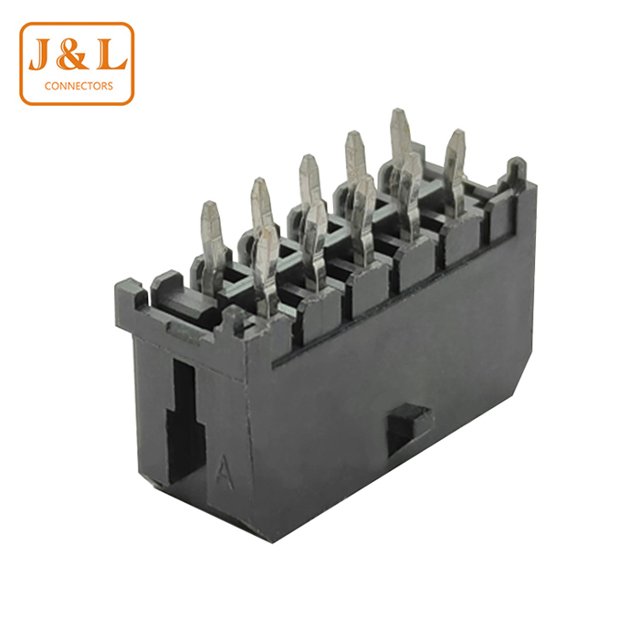 MX3.0mm 2*5P Dual Row Buckle DIP Black Wire to Board Connector