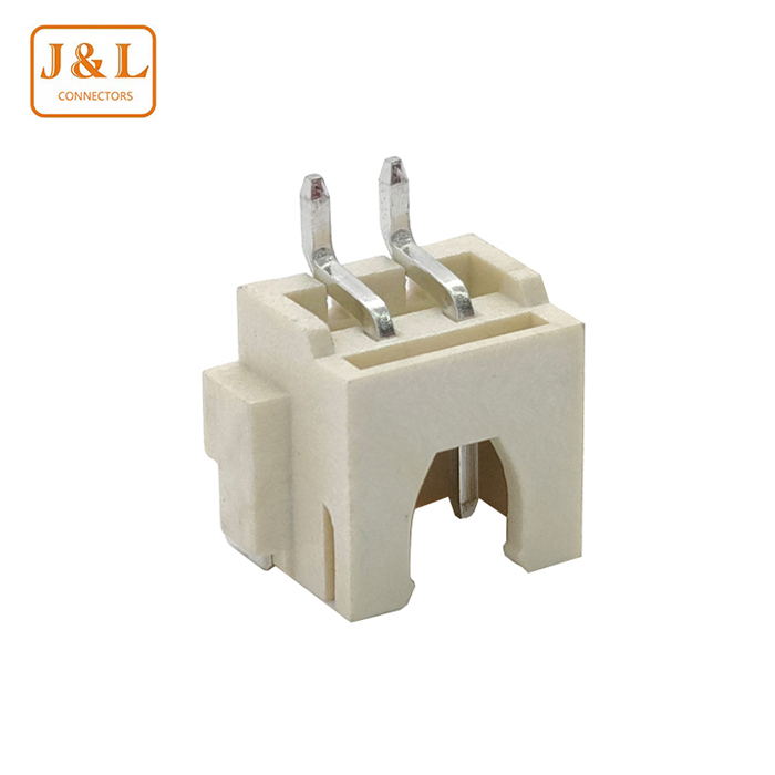 XH 2.54mm Pitch 2P Single Row SMT Beige Tin-Plated Wire to Board Wafer Connector