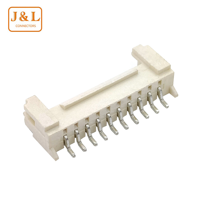 HY 2.0mm 1*10P Single Row Right Angle 90° SMT Wire to Board Wafer Connector