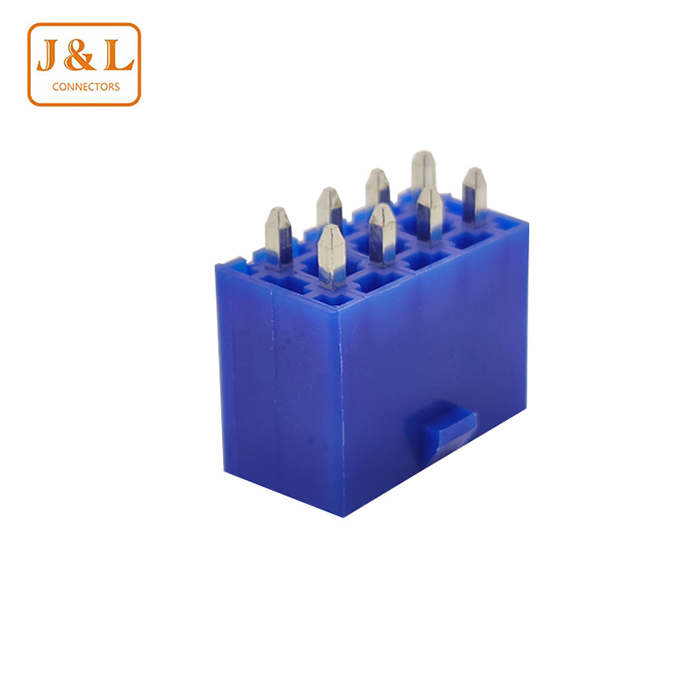 MX-4.2mm Pitch 2*4P Dual Row DIP Blue Wire to Board Connector
