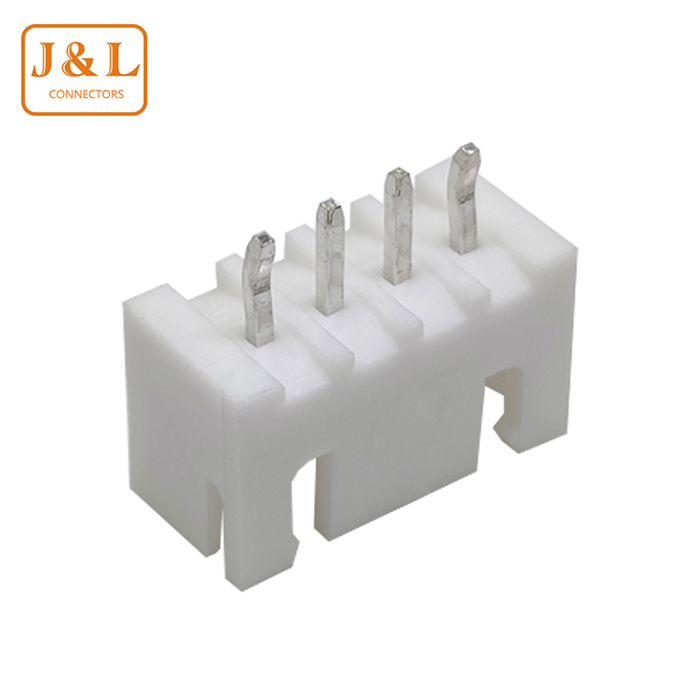 XHB 2.54mm Pitch 4P Single Row DIP White Tin-Plated Wire to Board Wafer Connector