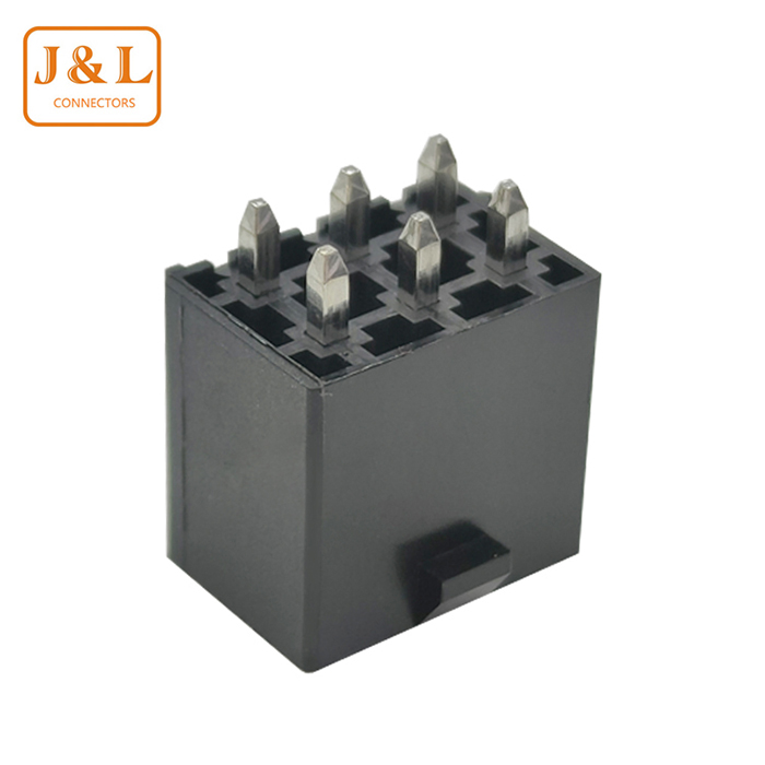 MX-4.2mm Pitch 2*3P Dual Row DIP Black Wire to Board Connector